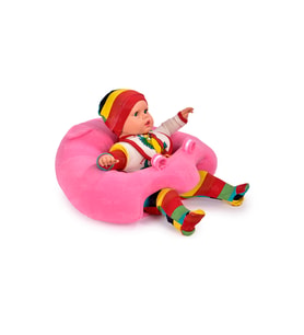 TOKKO Bebek Bebe Yatmaz Oturma Destek Minderi - Bebek Koltuğu - Büyük Bebek Oturağı Bebeyatmaz (Pembe)