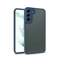 Samsung Galaxy S22 Kılıf Case, Kamera Lens Korumalı Elektroplatin Kaplama Sert PC Koruyucu Colourful Platinum Serisi (Mavi)
