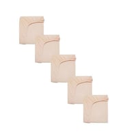 5 Adet 65 x 95 + 10 cm Anne Yanı Lastikli Penye Kumaş Bebek Çarşafı (Somon)