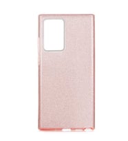 Galaxy Note 20 Ultra Kılıf Zore Shining Simli Silikon Kılıf (Rose)