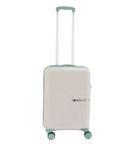 Mçs Polipropilen Valiz V374 55 CM (Beyaz-Su Yesılı)
