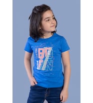 Toontoy Erkek Çocuk Baskılı Tişört (Saks)