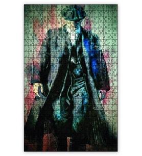 Cakapuzzle Peaky Blinders Çizim Puzzle Yapboz MDF (Ahşap) (1000 Parça)