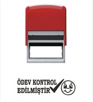 Ödev Kontrol Edilmiştir Öğretmen Kaşesi (Siyah)