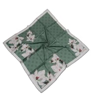 Mısırlı Eşarpları Silky Cocoon Eşarp (Yeşil-Beyaz)