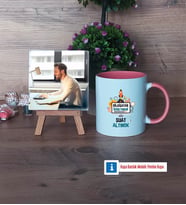 Bilgisayar Öğretmeni Fotoğraflı Dekoratif Taş, Kupa Bardak Beyaz Hediye Öğretmenler Günü Hediyesi (Model 6)