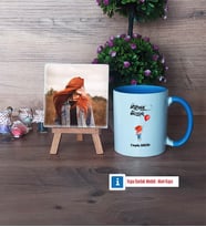Ütopyalar Güzeldir Fotoğraflı Dekoratif Taş, Kupa Bardak Beyaz Hediye (Model 4)