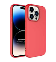 Microsonic Apple iPhone 15 Pro Kılıf Groovy Soft Derin Mor (Kırmızı)