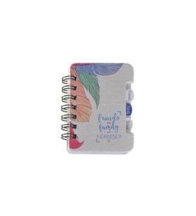 Mikro Desenli Ayraçli Not Defteri Telli Çizgili - NT-03 -Hello Princess Flamingo Lila - A7 - 60 Yp (Koyu Gri)
