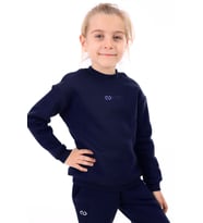 Toontoy Kız Çocuk Nakışlı Sweatshirt (Lacivert)