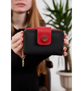 Cressberry 15010 Kadın Kapaklı Cüzdan (Lacivert)