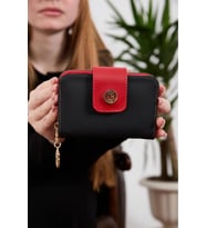 Cressberry 15010 Kadın Kapaklı Cüzdan (Lacivert)