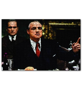 Cakapuzzle The Godfather Marlon Brando Yemek Masasında  Puzzle Yapboz MDF (Ahşap) (500 Parça)