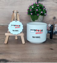 Radyoloji Teknikeri Hediye Seti Kupa Bardak T Kulplu ve Anahtarlık Radyoloji Teknikerine Hediye (Model 6)