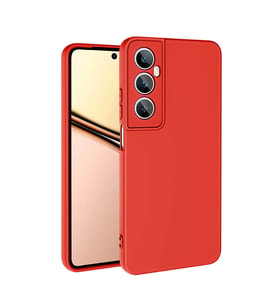 Realme C65 4G Kılıf Zore Mara Lansman Kapak (Kırmızı)