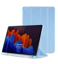 Microsonic Samsung Galaxy Tab S9 Ultra X910 Kılıf Origami Pencil Siyah (Mavi)