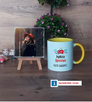 İngilizce Öğretmeni Fotoğraflı Dekoratif Taş, Kupa Bardak Beyaz Hediye Öğretmenler Günü Hediyesi (Model 7)