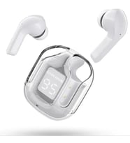Ultrapods True Wireless Earbuds - Transparan Şeffaf Kutulu - Bluetooth 5.3 - Oyun Modlu (Beyaz)