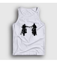 Presmono Unisex Sarı Biker Brotherhood Hediye Motorcu Atlet 457811tt (Beyaz)