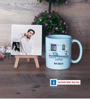 Yazılım Geliştirme Uzmanı Fotoğraflı Dekoratif Taş, Kupa Bardak Beyaz Hediye (Model 1)