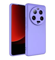 Xiaomi Mi 13 Ultra Kılıf Kamera Korumalı iÇi Süet Dokulu Lansman Tipi Silikon (Lila)