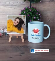 Sağlık Teknikeri Fotoğraflı Dekoratif Taş, Kupa Bardak Beyaz HediyeTıp Bayramı Hediyesi (Model 1)
