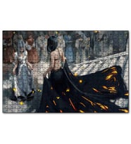 Cakapuzzle Fantastik Sanat Siyah Giyimli Kraliçe Ve Halk Görseli  Puzzle Yapboz MDF (Ahşap) (1000 Parça)