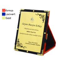 Plaket 19x24,5 cm (Kırmızı)