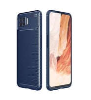 Oppo A73 Kılıf Elde Kaymayan Kamera Korumalı Silikon Kılıf (Lacivert)