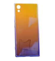 Sony Xperia L1 Kılıf Parlak Renk Geçişli Kılıf (Mor)