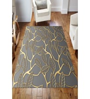 Dijital Kaymaz Taban Yıkanabilir Salon Halısı Mutfak Halısı Koridor Halısı Yolluk ND-HS-221 (Gold)