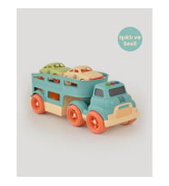 Let's Be Child Işıklı ve Sesli Taşıyıcı Tır ve 2 Minik Araç LC-31022 Çocuklar İçin Oyuncak Tır ve Arabalar (Turkuaz)