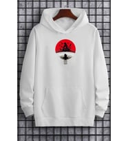 Unisex Itachi Uchiha Baskılı Sweatshirt (A.Beyaz)