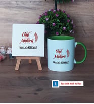 Okul Müdürü Dekoratif Taş, Kupa Bardak Kırmızı Hediye Öğretmenler Günü Hediyesi (Model 13)