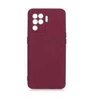 Oppo Reno 5 Lite Kılıf Özel Orijinal Lansman Serisi, İçi Kadife, Pürüzsüz Yumuşak ve Mat TPU Silikon (Koyu Mor)