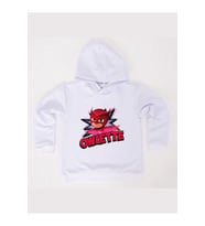 Pj maskeliler Owlette baskılı kapüşonlu pamuklu kumaş çocuk sweatshirt (Beyaz)