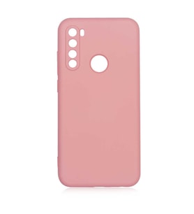 Xiaomi Redmi Note 8 Kılıf Özel Orijinal Lansman Serisi, İçi Kadife, Pürüzsüz Yumuşak ve Mat TPU Silikon (Açık Pembe)