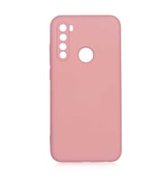 Xiaomi Redmi Note 8 Kılıf Özel Orijinal Lansman Serisi, İçi Kadife, Pürüzsüz Yumuşak ve Mat TPU Silikon (Açık Pembe)