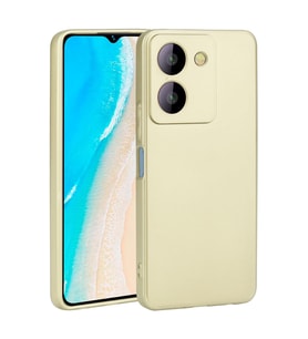 Vivo Y36 4G Kılıf Zore Premier Silikon Kapak (Gold)