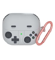 Microsonic Samsung Galaxy Buds 3 Pro Kılıf Cartoon Figürlü Silikon Retro Gameboy Yeşil (Gri)