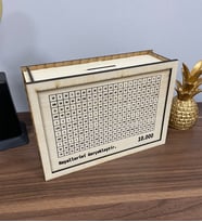 Parabox 10.000tl Kumbara Para Biriktirme Kutusu (Krem)