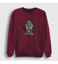 Presmono Unisex Siyah Nature Heilung Sweatshirt