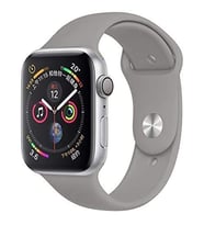 Apple Watch 2-3-4-5 Uyumlu 42mm 44 mm Spor Silikon Kordon Kayış (Gri)