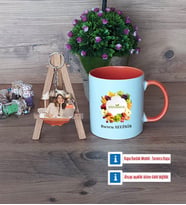 Diyetisyen Kupa Bardak Beyaz ve Fotoğraflı Ahşap Anahtarlık Hediye (Model 13)