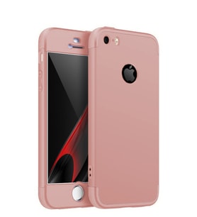 Microsonic Apple iPhone SE Kılıf Double Dip 360 Protective (Rose)