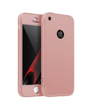 Microsonic Apple iPhone SE Kılıf Double Dip 360 Protective (Rose)