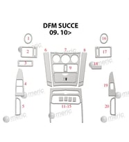 Meriç® DFM Succe Ön Torpido Kaplama Maun 20 Parça 2010-› (Alüminyum)