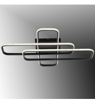 TT324-SY TT Aydınlatma 57 x 17 Profil Mat Siyah 3 lü Plofonyer Led Avize (Çok Renkli)