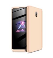 Xiaomi Redmi 8A Kılıf Zore Ays Full Koruma Kılıf (Gold)
