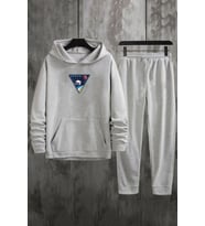 Unisex Space Baskılı Eşofman Takımı (Gri)